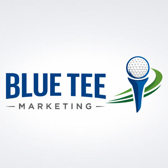 logo for blue tee marketing